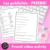 Free French TV commercial activity